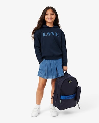 Pleated Denim Skort