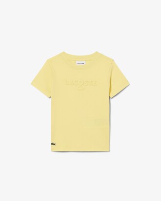 Textured Lacoste Cotton T-Shirt