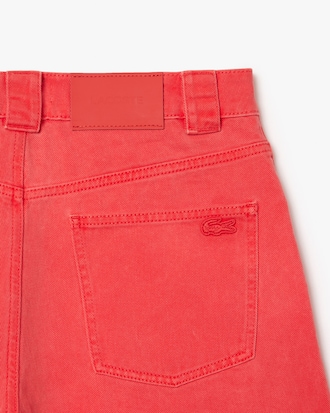 Shorts largos de mezclilla con tinte natural