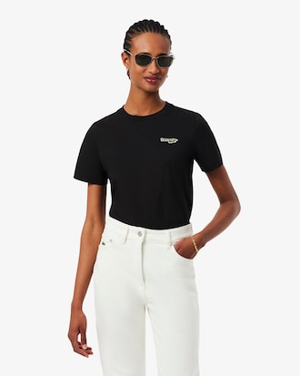 Playera Con Insignia De Algod&oacute;n