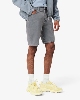 Men's Washed Effect Denim Shorts