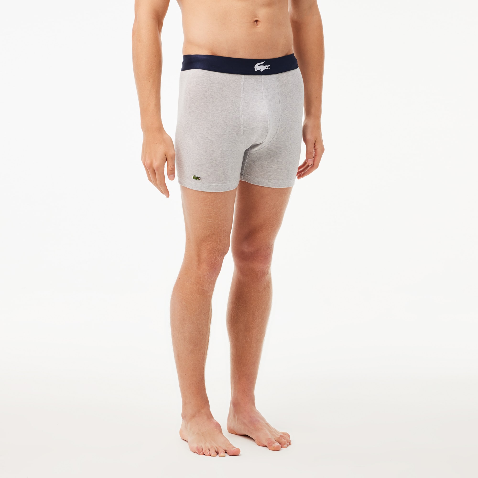 LACOSTE  BOXER  BRIEF  3PACK 　新品　未使用 Men's 3-Pack Crocodile Waist Boxer Briefs - Underwear & Loungewear