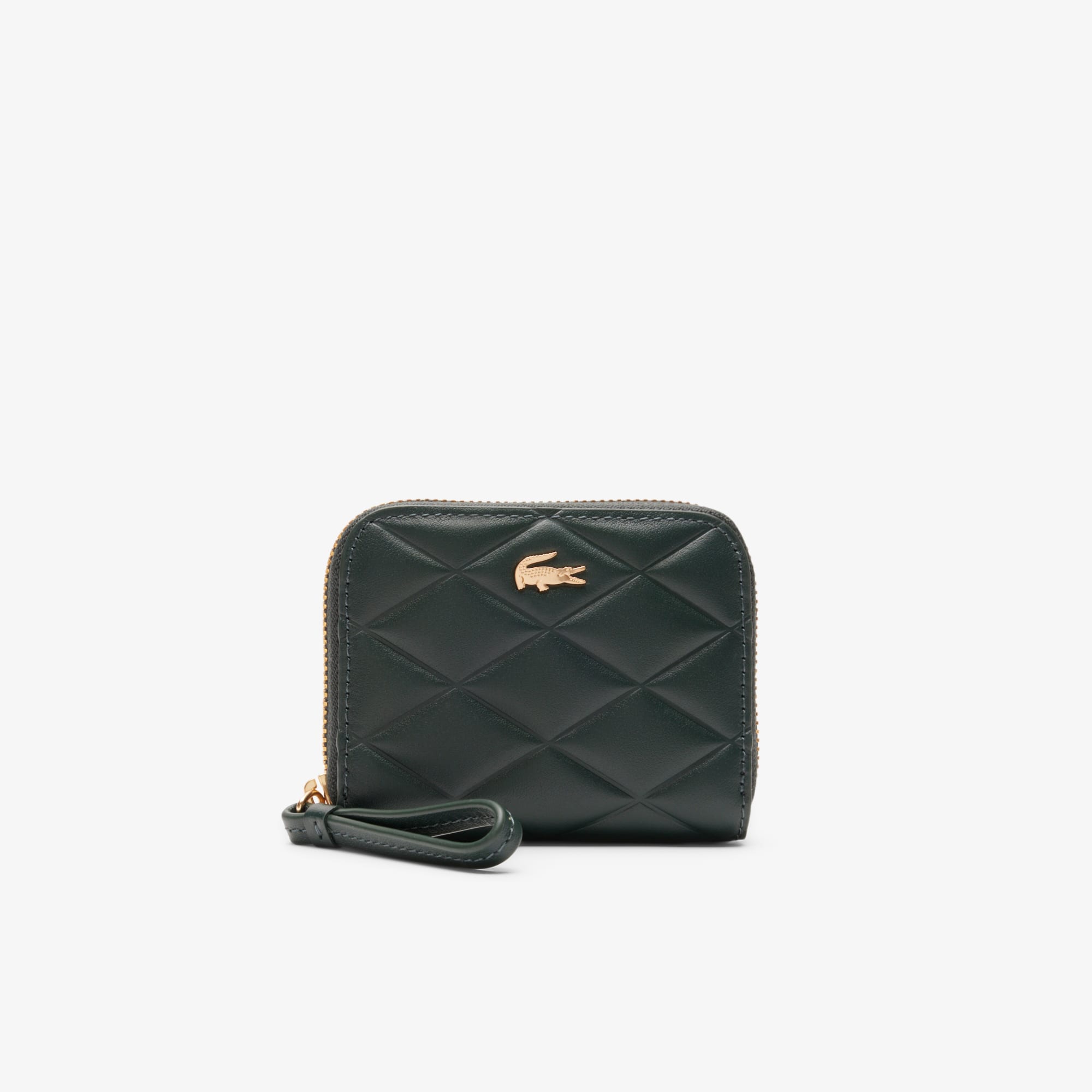 Lacoste Small Crocodelle Leather Coin Purse