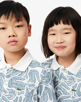 Kids' Petit Piqu&eacute; Print Polo