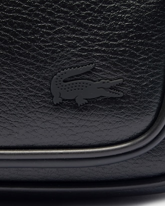 Bolso reportero de piel granulada Angy para hombre