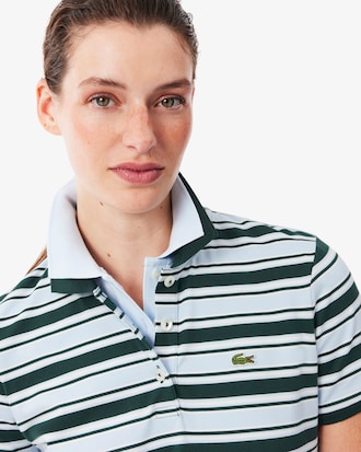Striped Cotton Polo Dress