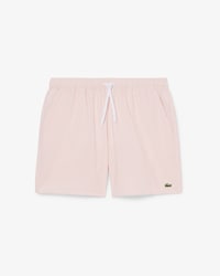Men's Mid Length Striped Textured Swim Trunks