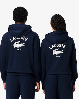 Sudadera con gorro y estampado unisex.