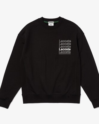 Men&rsquo;s LIVE Loose Fit Crew Neck Print Fleece Sweatshirt