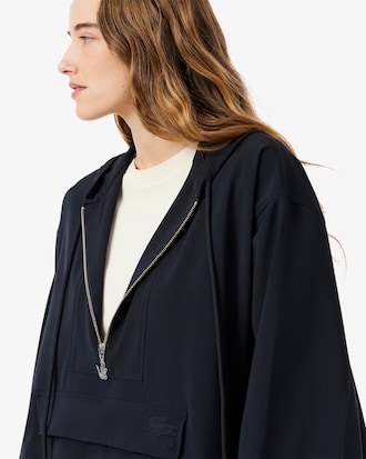 Women's Oversized Wool Blend Pullover Jacket