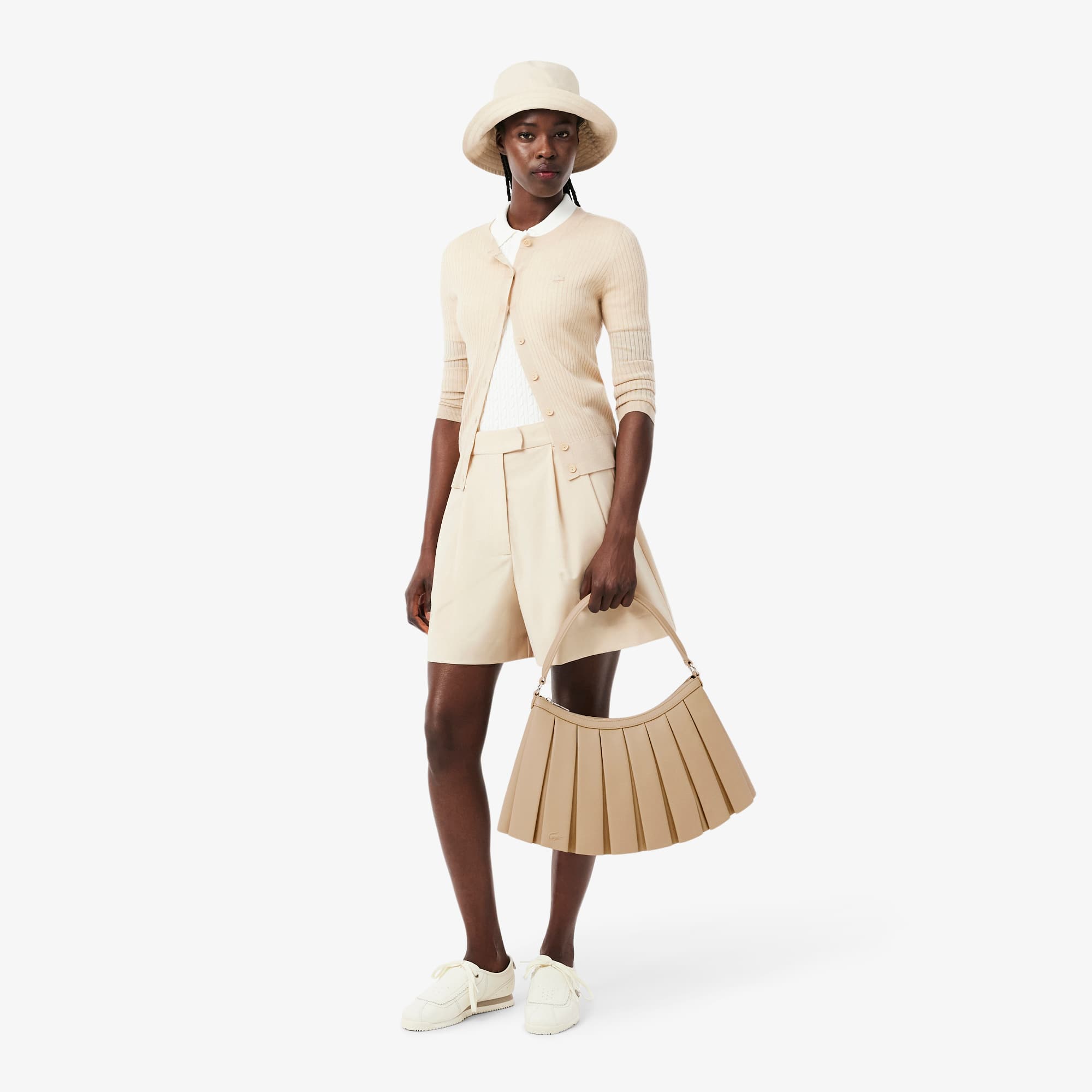 レディースウェア lucien pellat-finet LPFG ALL OVER SKIRT Large Lenglen Leather Bag - Bags - New In 2026 | Lacoste