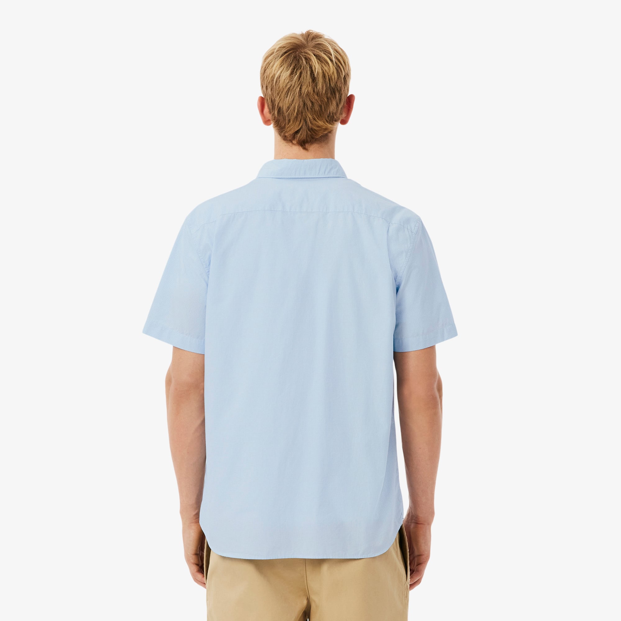 Men's Short Sleeve Regular Fit Gingham Shirt - Button Down Shirts