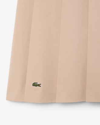 Pleated Gabardine Skirt