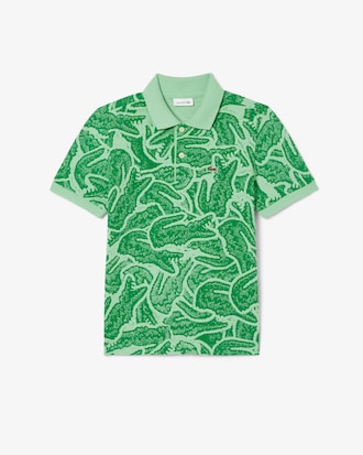 Kids' Petit Piqué Print Polo