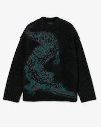 Runway Jacquard Crocodile Sweater