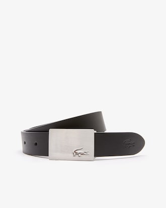 Reversible Leather Belt And 2 Buckles Gift Set