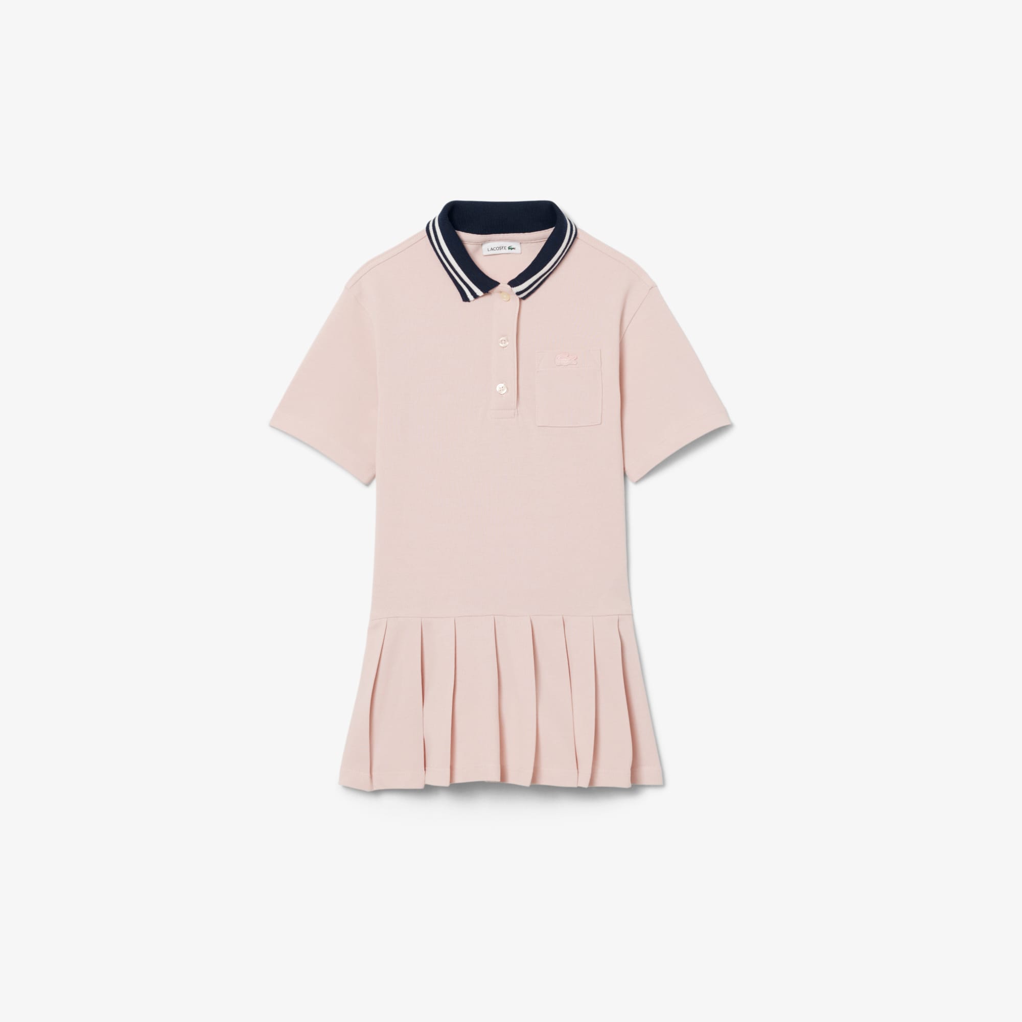 Lacoste Pleated Skirt PiquÃ© Polo Dress
