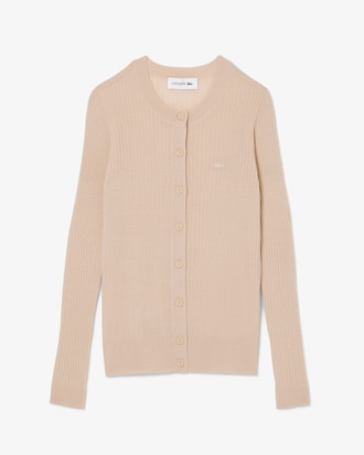 Cardigan c&ocirc;tel&eacute; laine m&eacute;rinos