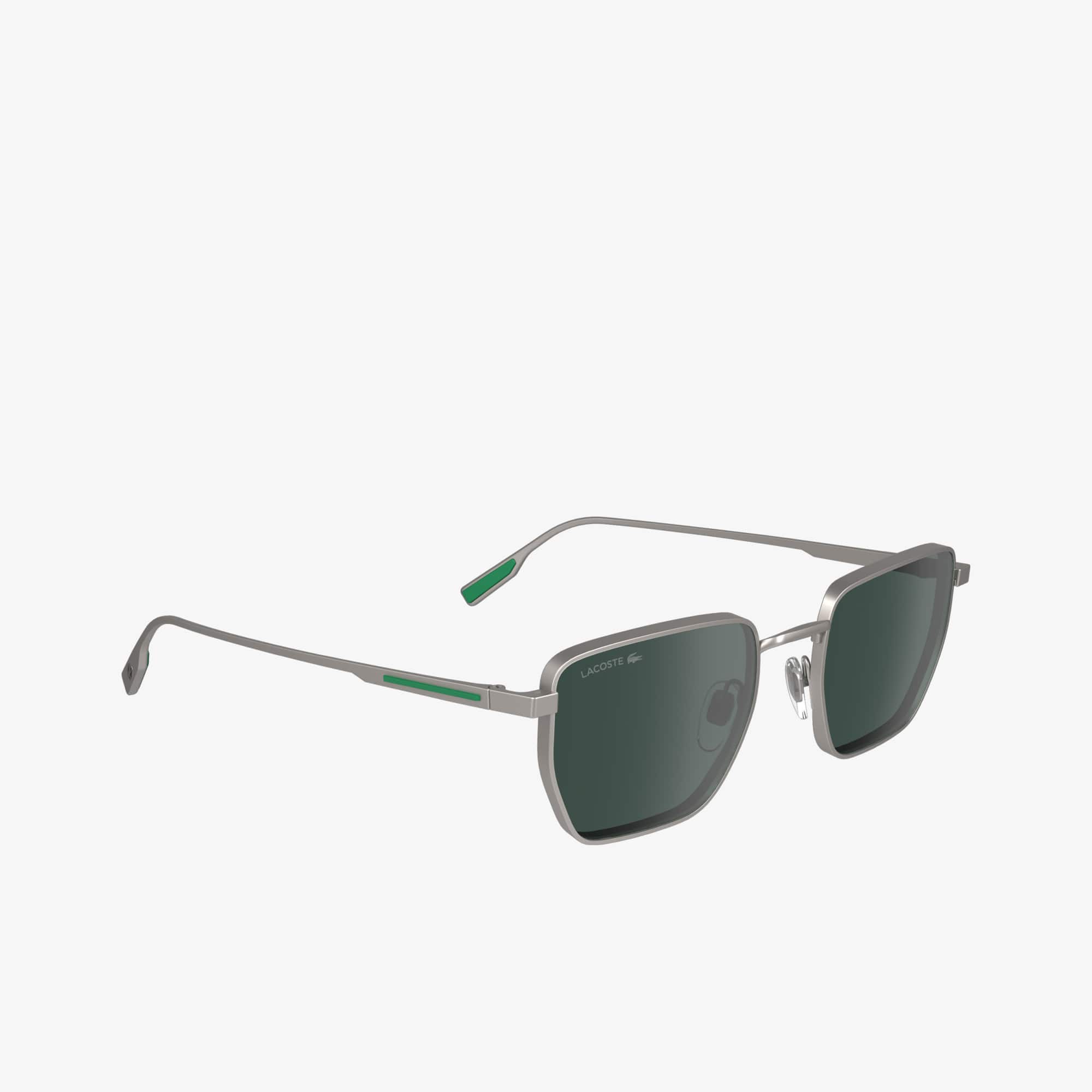 Lacoste L637S Sunglasses Satin Grey Lacoste L6074S Square Sunglasses | Fashion Eyewear main image 4