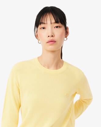 Su&eacute;ter De Cuello Redondo De Malla 3D