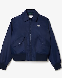 Women's Oversized Embroidered Logo Bomber Jacket