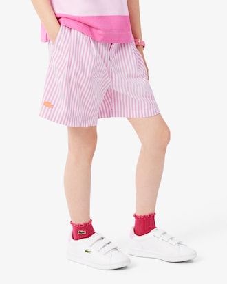 Stretch Oxford Striped Bermuda Shorts