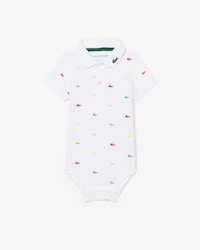 Infants' Crocodile Print Piqu&eacute; Bodysuit