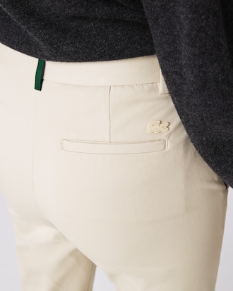 Pantalon chino slim fit en coton stretch
