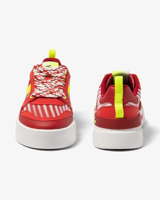 Sneakers de mujer Lacoste L002 en piel con dise&ntilde;o Color Block