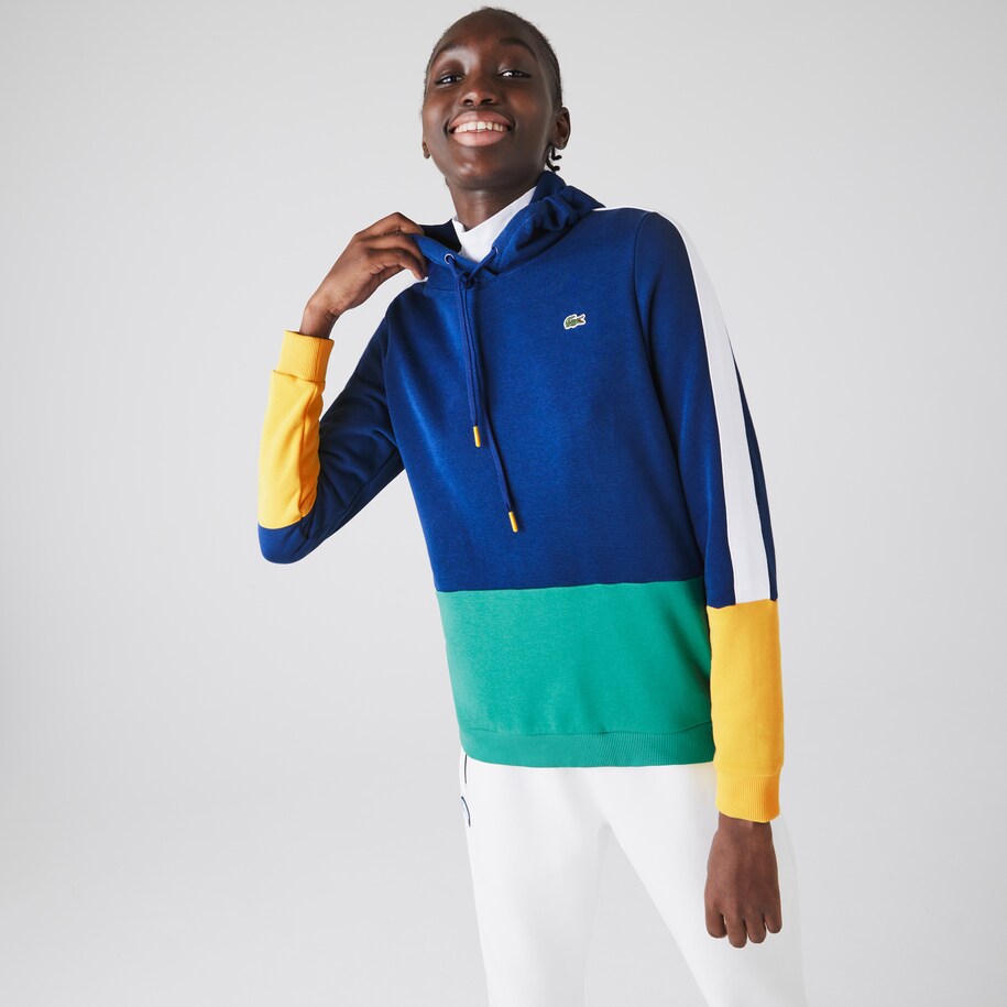 Women's SPORT Hooded Colorblock Fleece Tennis Sweatshirt Women's Sweaters & Sweatshirts New