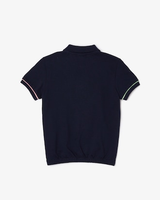 Kids' Elasticized Waist Cotton Piqué Polo
