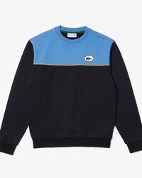 Men&rsquo;s Heritage Badge Colourblock Cotton Fleece Sweatshirt