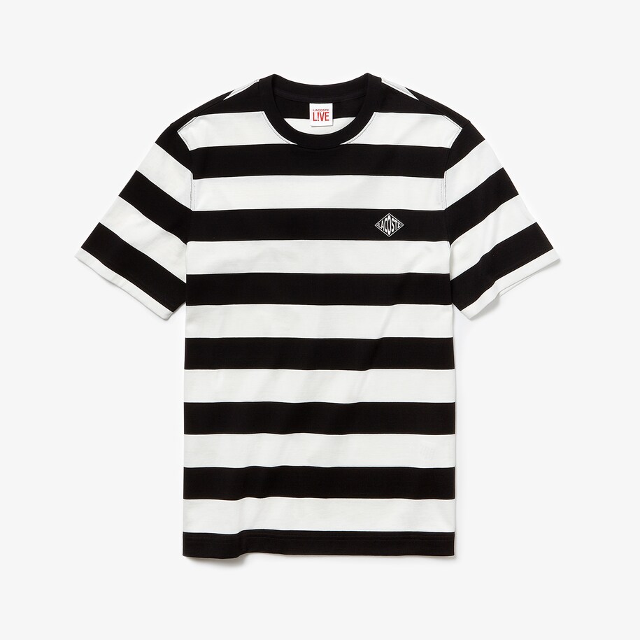 Men S Live Crew Neck Cotton T Shirt Lacoste