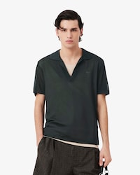 Runway Slim Fit Satin Piqu&eacute; Polo Shirt