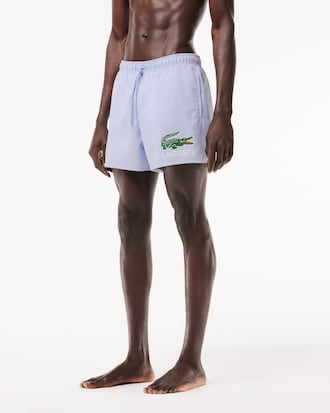 Men's Croc Print Swim Trunks