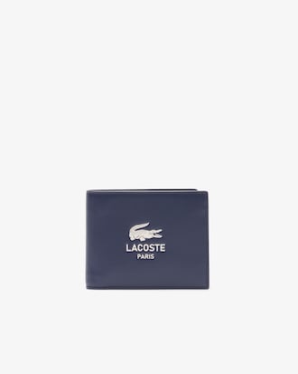 Monedero peque&ntilde;o para hombre de piel con estampado FG