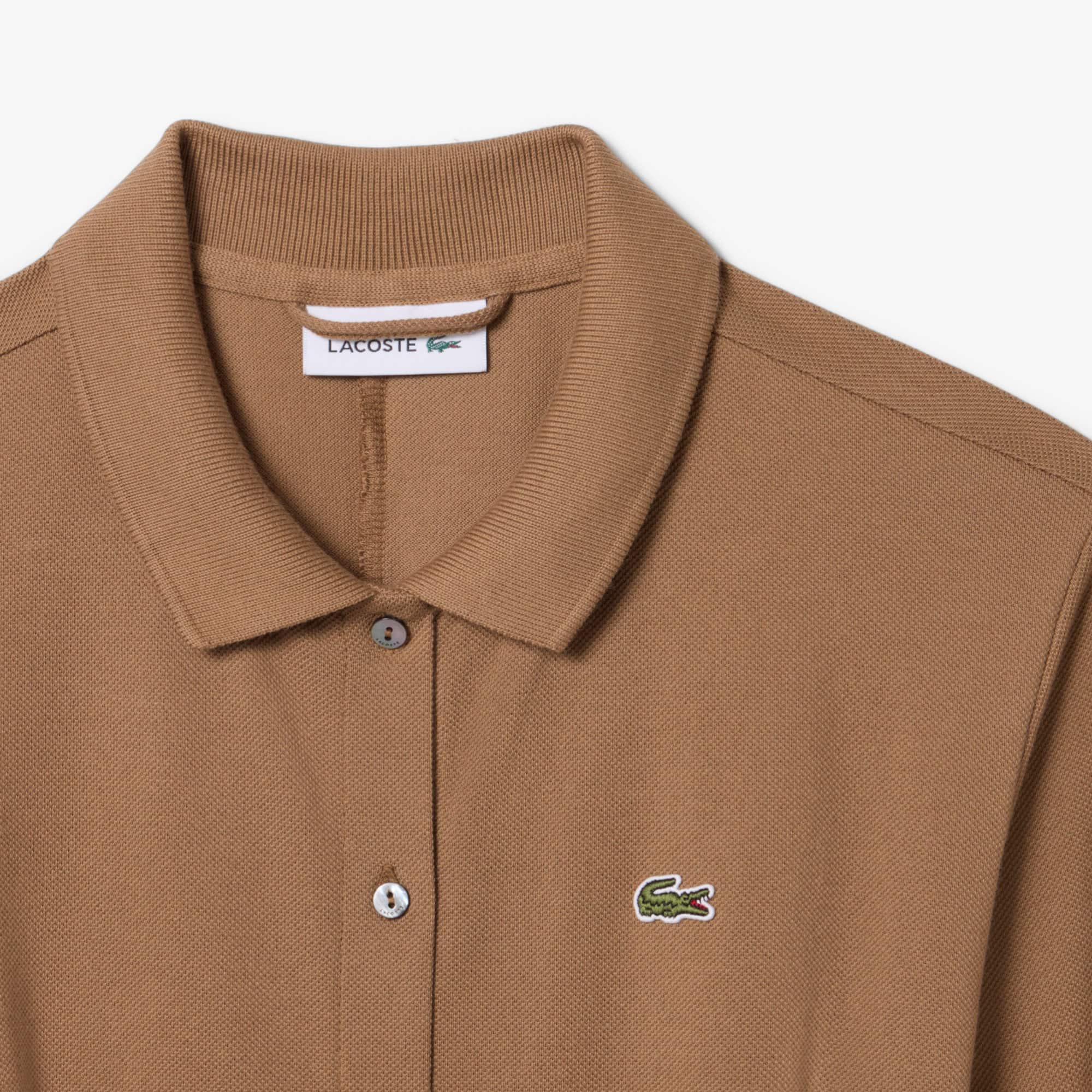Polo Collar Belted Petit Piqué Dress