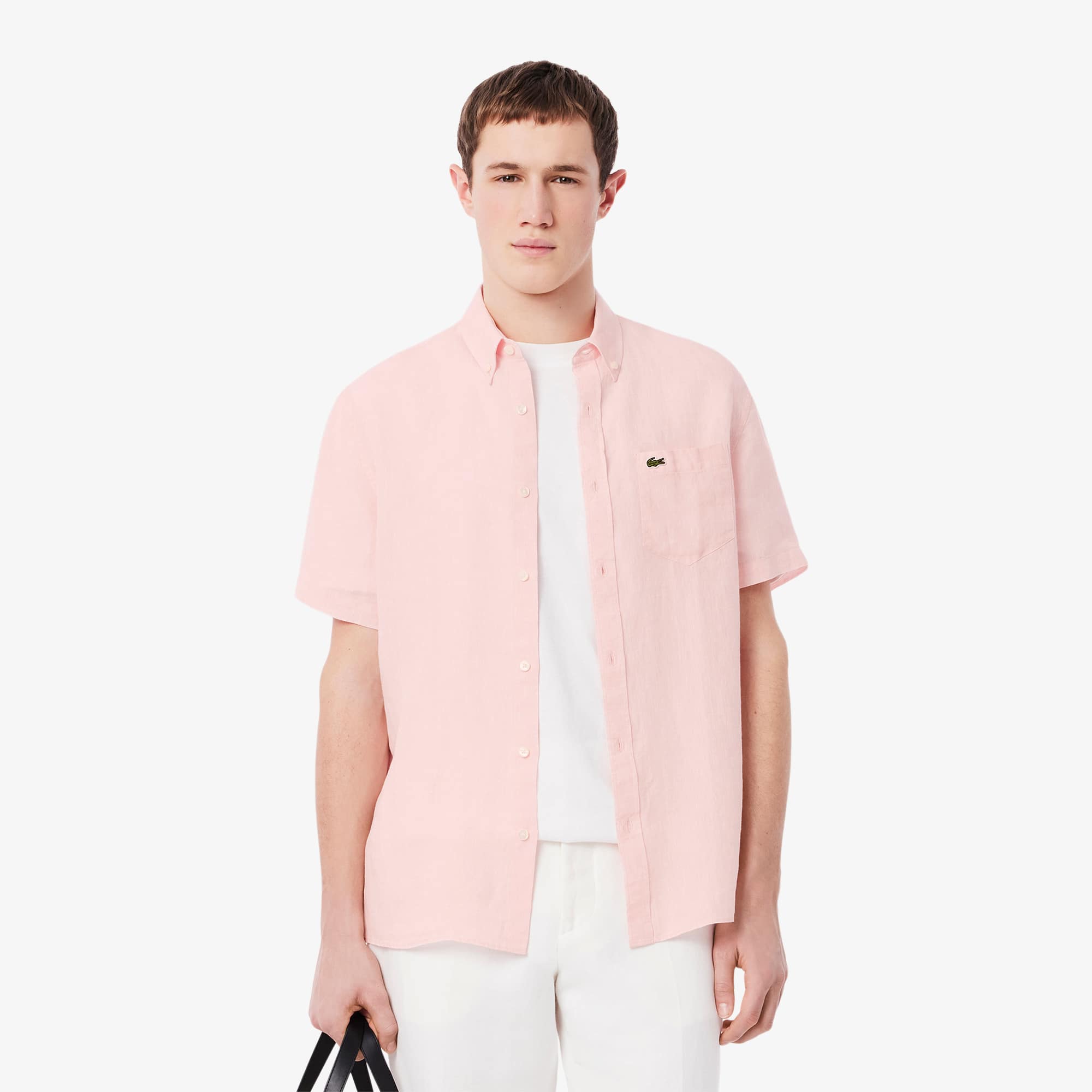 LACOSTE バックステッチワントーンポロシャツピンクFR 2 / US XS 人気ランキング1位～（売れ筋商品） LACOSTE バックステッチ