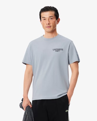 Playera de Tejido Jersey con Estampado de Tenis