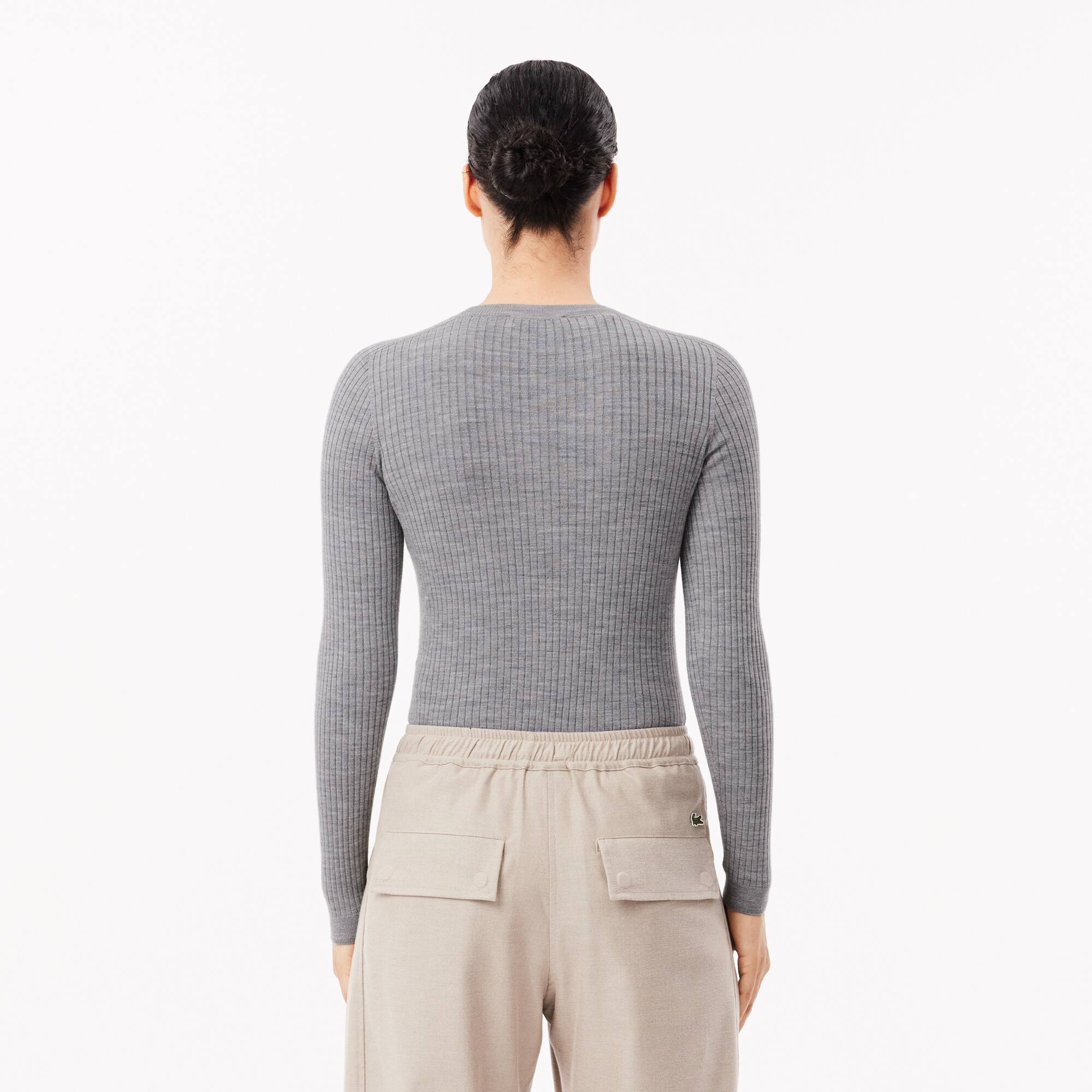 Women's Merino Wool 3D Knit Cardigan - Sweaters & Sweatshirts