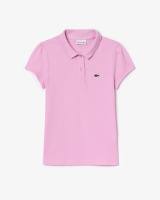 Polo Mini de Petit Piqu&eacute; con Cuello Ondulado para Ni&ntilde;os