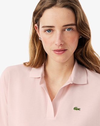 Polo de Piqué con Corte Relajado para Mujer