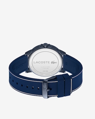 Men's Lacoste Court 3 Hands Blue Silicone Watch