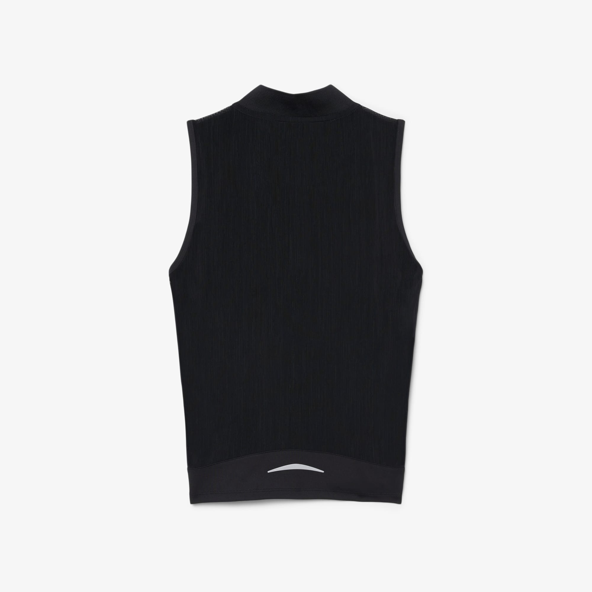 Sleeveless Stretch Dual Fabric Tennis Polo Shirt