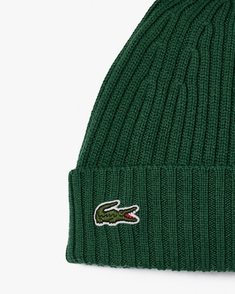 Unisex Rib Knit Brushed Wool Beanie