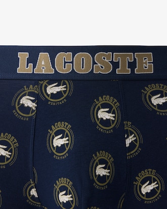 Men's Printed Stretch Cotton Boxer Briefs