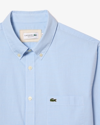 Camisa para hombre regular fit en popelín de algodón