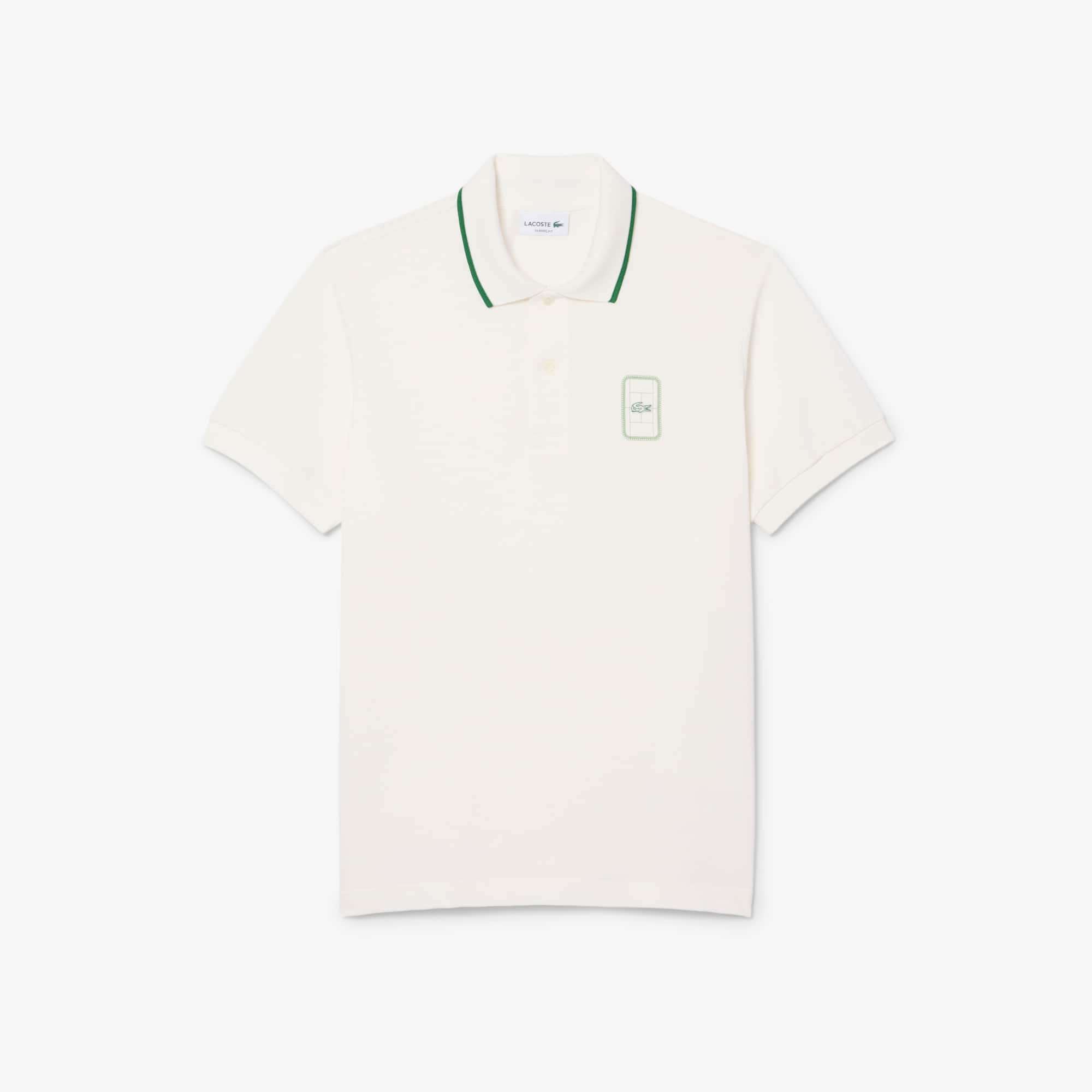 Classic Fit Printed Piqué Polo Shirt