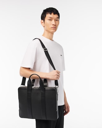 Chantaco Piqué Leather Computer Bag