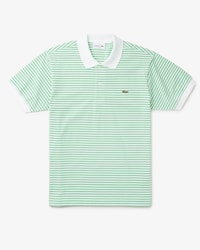 Men's Classic Fit L.12.12 Striped Petit Piqu&eacute; Polo